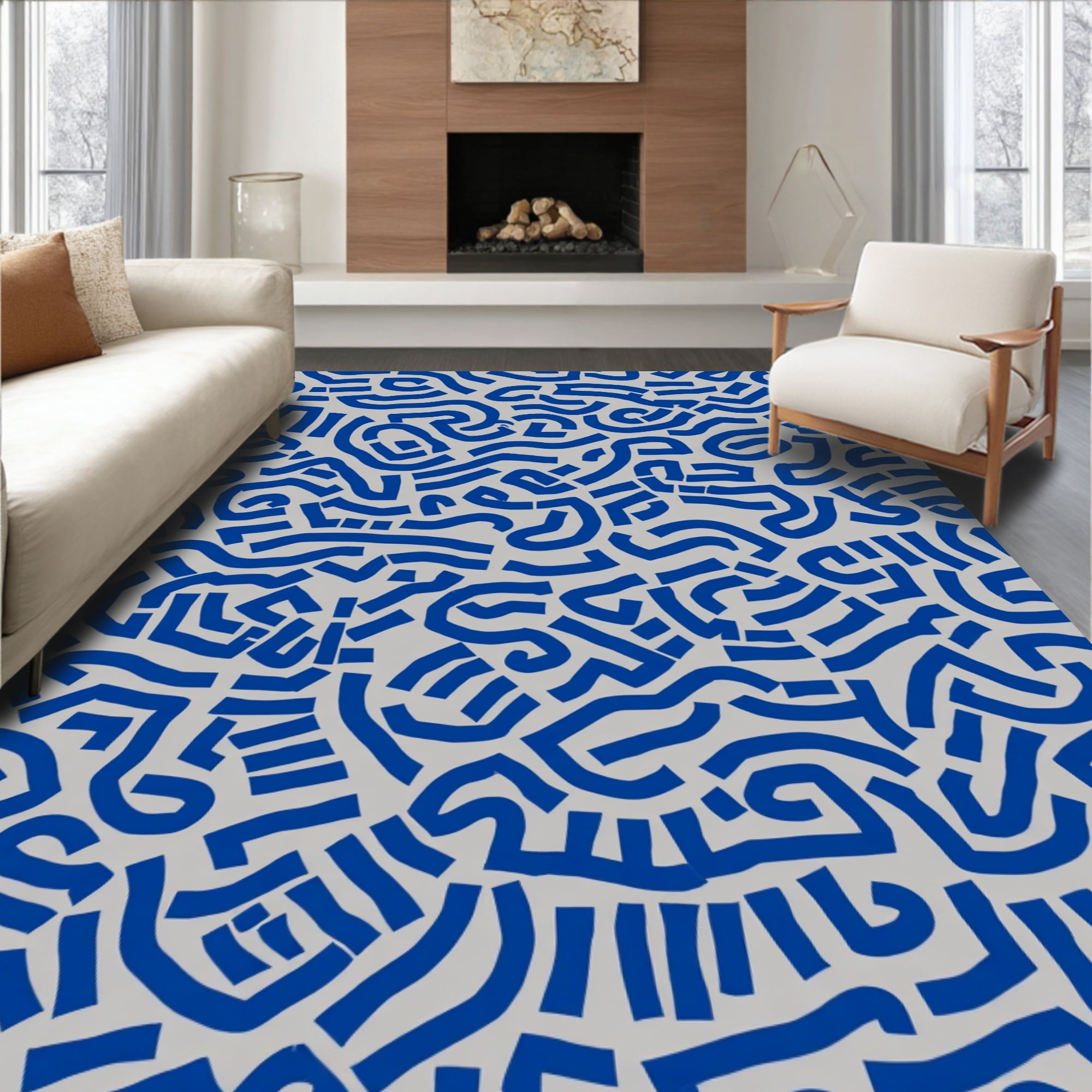 Flatwoven High Traffic Area Rug, Exotic Leopard Spot Mosaic with ...