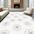 thumbnail image 1 of ODIKA 5'x7' Machine Washable Non-Slip Area Rug, Exotic Wilderness Rosette With Distinctive Spots High Traffic Rug, Gray, 321543, 1 of 7