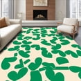 thumbnail image 1 of ODIKA 3'x5' Machine Washable Non-Slip Area Rug, Faux Hide Spotted Accent with Irregular Shapes High Traffic Rug, Beige, 328634, 1 of 7
