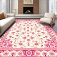 thumbnail image 1 of ODIKA 3'x5' Machine Washable Non-Slip Area Rug, Floral Bloom for High Traffic Rug, Ivory, 54331, 1 of 7