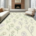 thumbnail image 1 of ODIKA 5'x7' Machine Washable Non-Slip Area Rug, Floral Farmhouse Chic Animal Accent High Traffic Rug, Ivory, 317448, 1 of 7