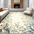 thumbnail image 1 of ODIKA 8'x10' Machine Washable Non-Slip Area Rug, Floral High Traffic Rug, Ivory, 75828, 1 of 7