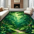 thumbnail image 1 of ODIKA 2'x3' Machine Washable Non-Slip Area Rug, Forest Canopy High Traffic Rug, Green, 210342, 1 of 7