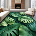 thumbnail image 1 of ODIKA 5'x7' Machine Washable Non-Slip Area Rug, Fresh Tropical Vibe Design High Traffic Rug, Green, 10898, 1 of 7