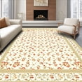 thumbnail image 1 of ODIKA 4'x6' Machine Washable Non-Slip Area Rug, Garden Flair High Traffic Rug, Ivory, 48339, 1 of 7