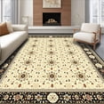 thumbnail image 1 of ODIKA 2'x3' Machine Washable Non-Slip Area Rug, Geometric Cheetah Print Rich Beige and High Traffic Rug, Beige, 49218, 1 of 7