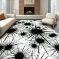 thumbnail image 1 of ODIKA 6' Machine Washable Non-Slip Area Rug, Graphic Splatter Design High Traffic Rug, Black, 298552, 1 of 5
