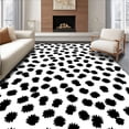 thumbnail image 1 of ODIKA 2'x3' Machine Washable Non-Slip Area Rug, Interlocking Spotted with Monochrome Abstract Motifs High Traffic Rug, Black, 309883, 1 of 7