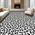 thumbnail image 1 of ODIKA 8' Machine Washable Non-Slip Area Rug, Intricate Cowhide Design High Traffic Rug, Black, 289671, 1 of 7