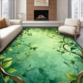 thumbnail image 1 of ODIKA 5'x7' Machine Washable Non-Slip Area Rug, Jade Vine Non Slip High Traffic Rug, Green, 85088, 1 of 7