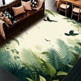 thumbnail image 1 of ODIKA 2'x3' Machine Washable Non-Slip Area Rug, Jungle Canopy & Avian Accent High Traffic Rug, Green, 282345, 1 of 7
