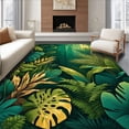 thumbnail image 1 of ODIKA 5'x7' Machine Washable Non-Slip Area Rug, Jungle Oasis High Traffic Rug, Green, 280944, 1 of 7