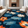 thumbnail image 1 of ODIKA 6x9 Machine Washable Non-Slip Area Rug, Oriental High Traffic Rug, Blue, 10356, 1 of 7