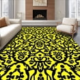 thumbnail image 1 of Flatwoven High Traffic Area Rug, Luxe Leopard Print Area with Sophisticated Color Blend, Non Slip, Stain Resistant, Washable Area Rugs for Living Room, Bedroom(Yellow, 8), 1 of 8