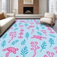 thumbnail image 1 of ODIKA 6'x9' Machine Washable Non-Slip Area Rug, Sea Journey Through a Colorful Ocean High Traffic Rug, Blue, 315445, 1 of 7