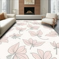 thumbnail image 1 of ODIKA 6' Machine Washable Non-Slip Area Rug, Modern Floral with Delicate Petals High Traffic Rug, Pink, 236263, 1 of 7