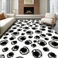thumbnail image 1 of ODIKA 8' Machine Washable Non-Slip Area Rug, Modern Southwestern Spot Mosaic with Artistic Patchwork High Traffic Rug, Black, 298560, 1 of 7