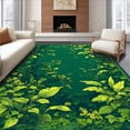 thumbnail image 1 of ODIKA 5'x7' Machine Washable Non-Slip Area Rug, Mystical Jungle Vine with Intertwined Botanical High Traffic Rug, Green, 149918, 1 of 7