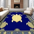 thumbnail image 1 of ODIKA 6'x9' Machine Washable Non-Slip Area Rug, Navy Sea High Traffic Rug, Blue, 61831, 1 of 7