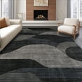 thumbnail image 1 of ODIKA 6'x9' Machine Washable Non-Slip Area Rug, Non Slip Machine Indoor Abstract Animal Inspired Design High Traffic Rug, Gray, 61837, 1 of 7