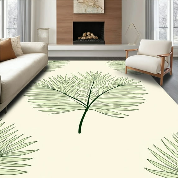 Flatwoven High Traffic Area Rug, Palm Canopy Interlocking Mosaic with ...