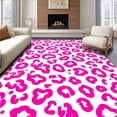 thumbnail image 1 of ODIKA 2'x3' Machine Washable Non-Slip Area Rug, Pink Cheetah Print Wild Safari Design High Traffic Rug, Pink, 305358, 1 of 7