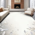thumbnail image 1 of ODIKA 2'x3' Machine Washable Non-Slip Area Rug, Rectangle Faux Fur Crystal Fluff Locker Mini High Traffic Rug, Ivory, 140331, 1 of 7