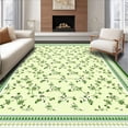 thumbnail image 1 of ODIKA 5'x7' Machine Washable Non-Slip Area Rug, Retro Floral Delight High Traffic Rug, Ivory, 13300, 1 of 7