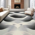 thumbnail image 1 of ODIKA 2'x3' Machine Washable Non-Slip Area Rug, Retro Wavy Stripe with Bold Visual Appeal High Traffic Rug, Gray, 141345, 1 of 7
