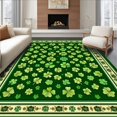 thumbnail image 1 of ODIKA 3x5 Machine Washable Non-Slip Area Rug, Irish High Traffic Rug, Green, 34184, 1 of 7