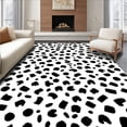 thumbnail image 1 of ODIKA 5'x7' Machine Washable Non-Slip Area Rug, Rustic Farmhouse Spotted Accent With Heritage Design High Traffic Rug, Black, 304435, 1 of 5