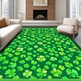thumbnail image 1 of ODIKA 5'x7' Machine Washable Non-Slip Area Rug, Rustic Festive Style High Traffic Rug, Green, 35229, 1 of 7