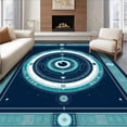 thumbnail image 1 of ODIKA 6'x9' Machine Washable Non-Slip Area Rug, Eye Entryway Decorative Welcome High Traffic Rug, Blue, 101608, 1 of 7