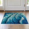 thumbnail image 1 of ODIKA 2'x3' Sea Wave Pastel for Relaxation Spaces Washable Doormat Non-Slip, Low Pile for Entryway, Kitchen, Laundry Room, 1 of 7
