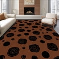 thumbnail image 1 of ODIKA 5'x7' Machine Washable Non-Slip Area Rug, Sophisticated Animal Inspired Featuring Layered Spot Clusters High Traffic Rug, Brown, 314474, 1 of 7