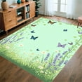 thumbnail image 1 of ODIKA 4'x6' Machine Washable Non-Slip Area Rug, Spring Meadow Haven High Traffic Rug, Green, 278006, 1 of 7