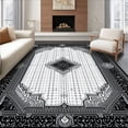 thumbnail image 1 of ODIKA 6'x9' Machine Washable Non-Slip Area Rug, Striking Dark Fantasy High Traffic Rug, Black, 27017, 1 of 7