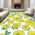 thumbnail image 1 of ODIKA 3'x5' Machine Washable Non-Slip Area Rug, Sunny Lemon High Traffic Rug, Yellow, 294178, 1 of 7