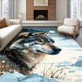 thumbnail image 1 of ODIKA 8'x10' Machine Washable Non-Slip Area Rug, Timber Print and Coordinating Pillow Ensemble for Nature Enthusiasts High Traffic Rug, Gray, 108640, 1 of 7