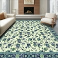 thumbnail image 1 of ODIKA 4'x6' Machine Washable Non-Slip Area Rug, Tranquil Pastel Geometric High Traffic Rug, Ivory, 9616, 1 of 7