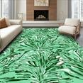 thumbnail image 1 of Flatwoven High Traffic Area Rug, Tropical Botanical Motif Area with Lush Leaf, Non Slip, Stain Resistant, Washable Area Rugs for Living Room, Bedroom(Green, 8), 1 of 8