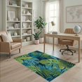thumbnail image 1 of ODIKA 4'x6' Tropical Multi Color Hallway Use Washable Area Rug Pet Friendly, Kids Safe, Non-Shedding for Bedroom, Reading Nook, 1 of 7