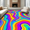 thumbnail image 1 of ODIKA 2'x3' Machine Washable Non-Slip Area Rug, Vibrant Arcane Whirl Surface Design High Traffic Rug, Pink, 392937, 1 of 7