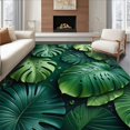 thumbnail image 1 of ODIKA 4'x6' Machine Washable Non-Slip Area Rug, Vibrant Hawaiian Flora Motif High Traffic Rug, Green, 6162, 1 of 7