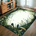 thumbnail image 1 of ODIKA 8'x10' Machine Washable Non-Slip Area Rug, Victorian Woodland Flora with Playful Animal High Traffic Rug, Green, 283396, 1 of 7