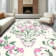 thumbnail image 1 of ODIKA 3'x5' Machine Washable Non-Slip Area Rug, Vintage Garden Medallion Featuring Stylized Blossoms and Leaf Scrolls High Traffic Rug, Beige, 239452, 1 of 7