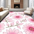 thumbnail image 1 of ODIKA 2'x3' Machine Washable Non-Slip Area Rug, Watercolor Bloom Abstract Floral Non Slip High Traffic Rug, Pink, 393413, 1 of 7