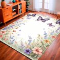 thumbnail image 1 of ODIKA 2'x3' Machine Washable Non-Slip Area Rug, Whimsical Door High Traffic Rug, Purple, 149976, 1 of 7