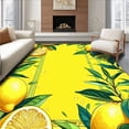 thumbnail image 1 of ODIKA 2'x3' Machine Washable Non-Slip Area Rug, Whimsical Yellow and Green High Traffic Rug, Yellow, 14170, 1 of 7