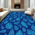 thumbnail image 1 of ODIKA 5'x7' Machine Washable Non-Slip Area Rug, Wilderness Oasis Verdant High Traffic Rug, Blue, 295292, 1 of 7